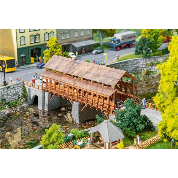 Faller H0 Eisenbahn-Holzbr&uuml;cke