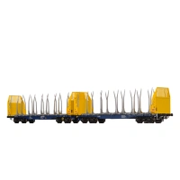 Brawa H0 DC Drehgestellflachwagen Smart Gigawood Sggmmrrs...