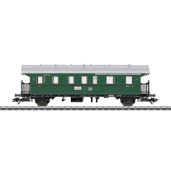 M&auml;rklin H0 AC Personenwagen Abi 1./2. Kl., "Donnerb&uuml;chse", DB, gr&uuml;n