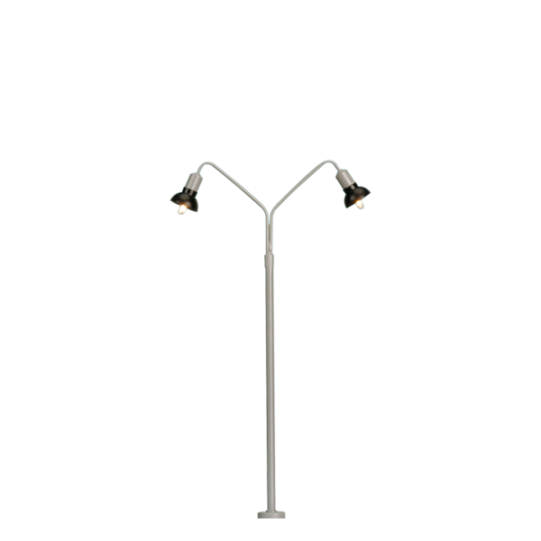 Brawa H0 Bogenleuchte, doppelt, Stecksockel, LED, 12-16 VDC
