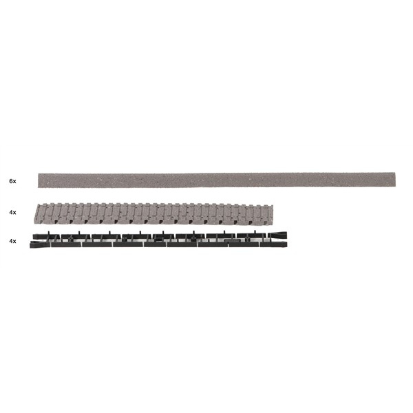 Roco H0 DC Gleisbettung f&uuml;r Roco Line Flexgleis mit Holzschwellen