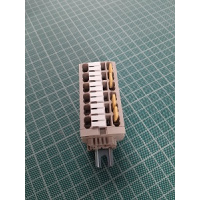 Verteiler, 2x12-fach auf Hutschiene DIN15