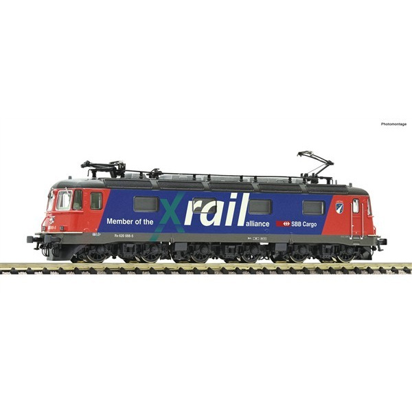 Fleischmann N Elektrolokomotive Re 620 088-5 "Linthal", SBB Cargo, "Xrail", blau/rot, digital Sound