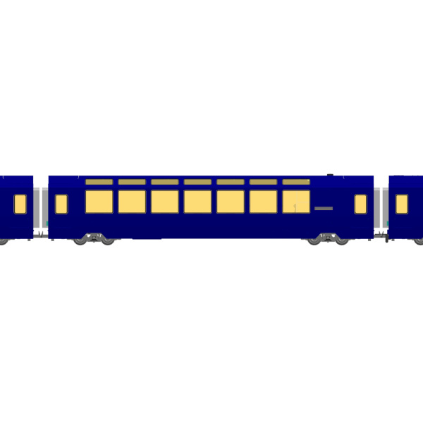 BEMO H0 AC Panoramawagen Bs 281, MOB, "GOLDEN PASS EXPRESS"