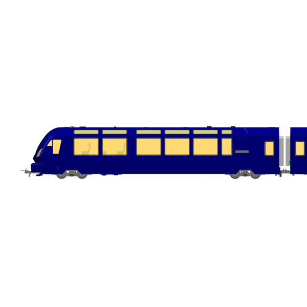BEMO H0 DC Steuerwagen Ast 181, MOB, "GOLDEN PASS EXPRESS", analog