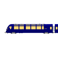BEMO H0 DC Steuerwagen Ast 181, MOB, "GOLDEN PASS...