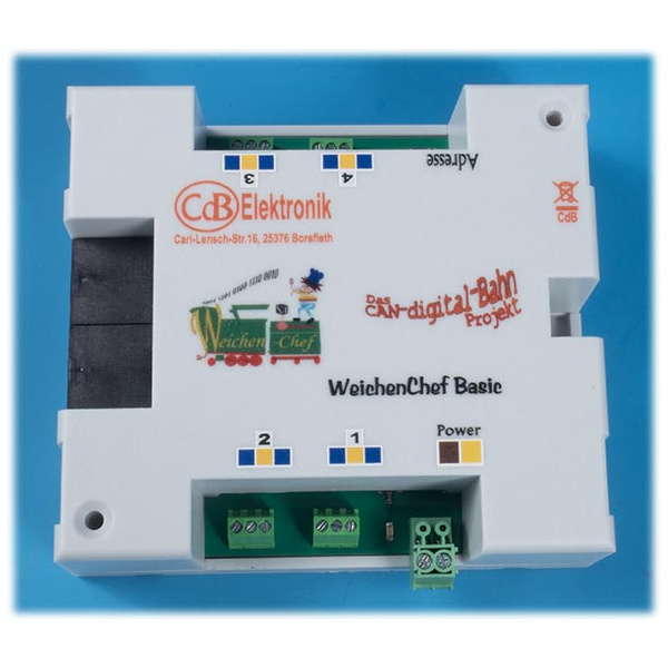CdB WeichenChef basic f&uuml;r 4 Magnetantriebe Weichendecoder