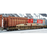 BEMO H0m Tragwagen Sl 7762 RhB, ACTS-Tragwagen, RhB &...