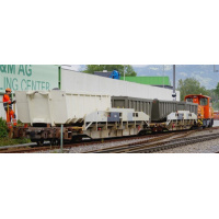 BEMO H0m Tragwagen P 10049 RhB, Schlackenmulden (hell +...