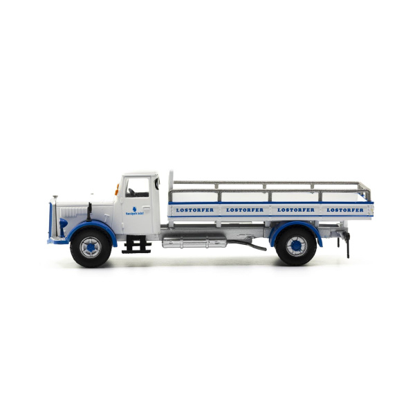 ACE H0 Saurer S4C Lostorfer Mineralquelle, weiss/blau