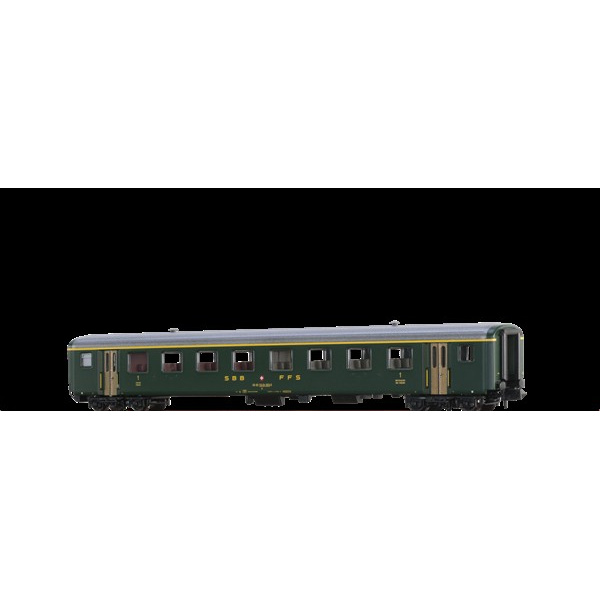 Brawa N DC Personenwagen EW II, A, 1. Kl., gr&uuml;n, alte Beschriftung SBB CFF FFS