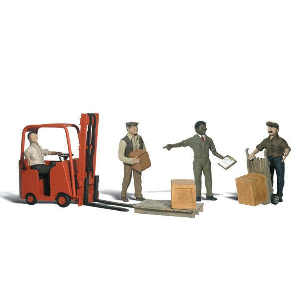 Woodland Scenics H0 Arbeiter mit Gabelstapler