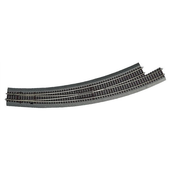 Roco H0 Bettungsgleis Roco Line Bogenweiche links R 9/10