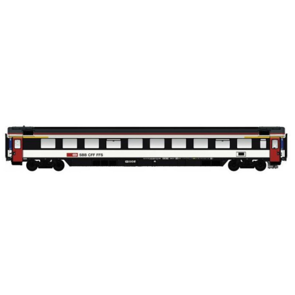 L.S. Models H0 DC Schnellzugwagen Apm, SBB, EC, 1. Kl., Design 2022