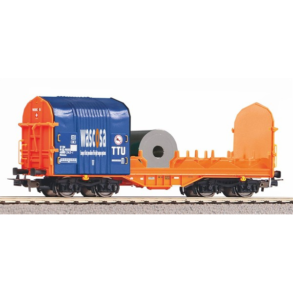 PIKO H0 DC Offener Schiebeplanenwagen Shimmns Wascosa VI