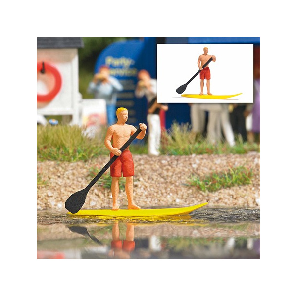 BUSCH H0 Action Set: Stand Up Paddling