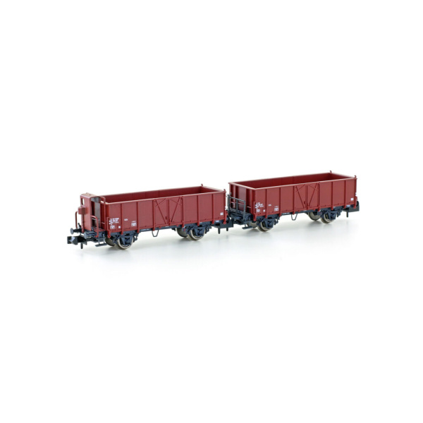 Hobbytrain N DC G&uuml;terwagen L6, SBB, Ep. IV, braun, Version Stahl