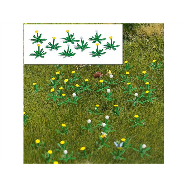 BUSCH H0 L&ouml;wenzahn, 60 Blumen