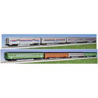 Kato N DC Schnellzugwagen AMTRAK, Rainbow Era, 8-teilig