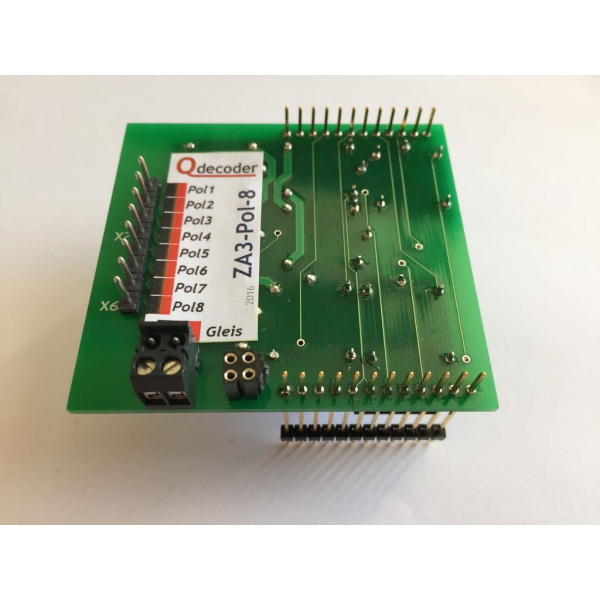 QDecoder Startpaket ZA3-Base ZA3-Servo-8 ZA3-Switch16, ZA3-Pol-8