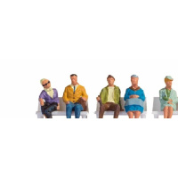 NOCH H0 Reisende sitzend, 6 Figuren