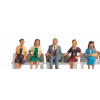 NOCH H0 Reisende sitzend, 6 Figuren