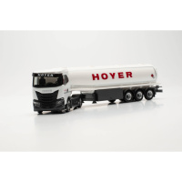 Herpa H0 Iveco S-Way ND Benzintank-Sattelzug &bdquo;HOYER&ldquo; (Hamburg)
