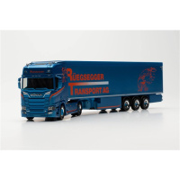 Herpa H0 Scania CR 20 HD Schubboden-Sattelzug "R&uuml;egsegger"