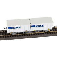 PIKO H0 DC -Hobby- Containertragwagen Cargo Domino SBB V 2x20 Container