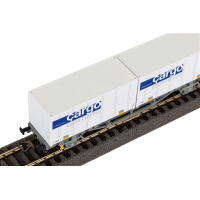 PIKO H0 DC -Hobby- Containertragwagen Cargo Domino SBB V 2x20 Container