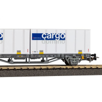 PIKO H0 DC -Hobby- Containertragwagen Cargo Domino SBB V 2x20 Container