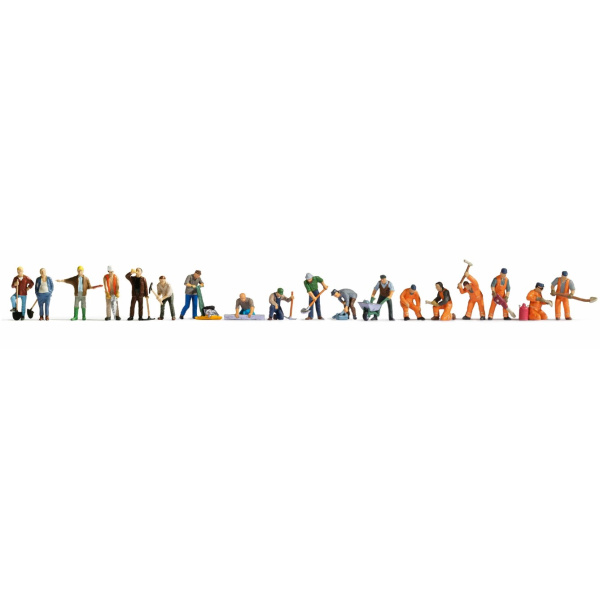 NOCH H0 XL-Set &ldquo;Bei der Arbeit&rdquo;, 18 Figuren