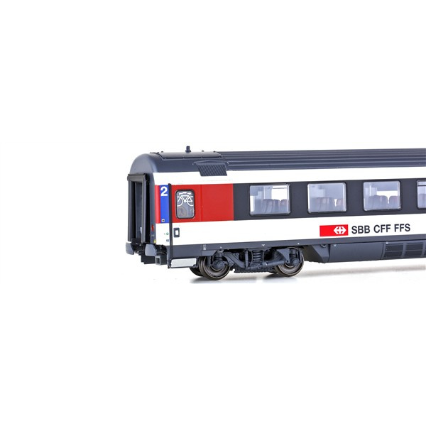 L.S. Models H0 DC Schnellzugwagen Bpm, SBB, EC, 2. Kl., Design Ep. VI