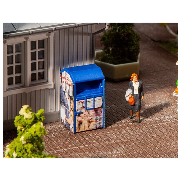 Faller H0 Altkleidercontainer, blau