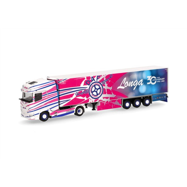 Herpa H0 DAF XG+ K&uuml;hlkoffer-Sattelzug "Longa" (Italien/Luzzana)