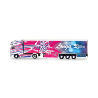 Herpa H0 DAF XG+ K&uuml;hlkoffer-Sattelzug "Longa" (Italien/Luzzana)