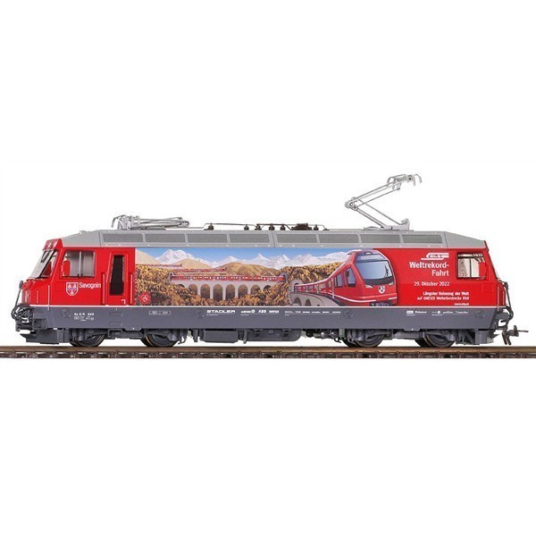 BEMO H0 DC RhB Ge 4/4 III 644 Weltrekordfahrt "Alpine Cruise", digital Sound