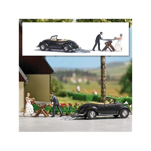 BUSCH H0 Action Set: Hochzeit
