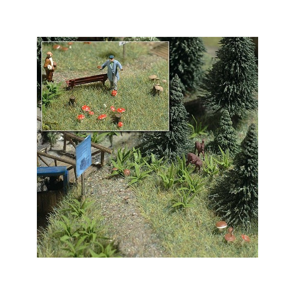 BUSCH H0 Farne und Pilze