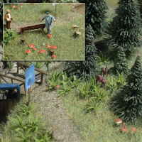 BUSCH H0 Farne und Pilze