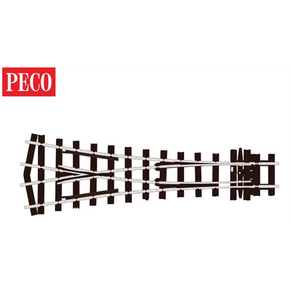 Peco 0e Weiche symetrisch 22&deg;, Radius 914mm, Code 100