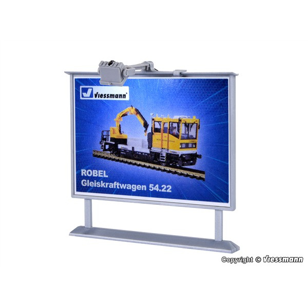 Viessmann H0 Werbetafel mit LED-Beleuchtung