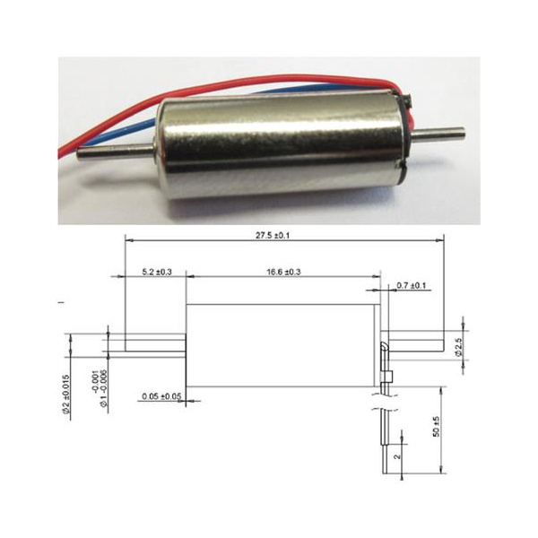 sb-Modellbau Glockenanker Motor 7mm SBM-716DT - 2 Wellen (12 V) - 14900 U/min
