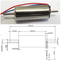 sb-Modellbau Glockenanker Motor 7mm SBM-716DT - 2 Wellen...