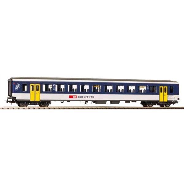 PIKO H0 DC Personenwagen EW I, B, 2. Kl., SBB, NPZ, weiss/blau, Ep. V