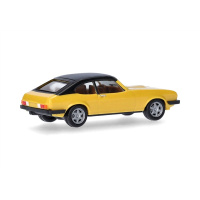 Herpa H0 Ford Capri II mit Vinyldach, daytonagelb