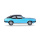 Herpa H0 Ford Capri II mit Vinyldach, miamiblaumetallic