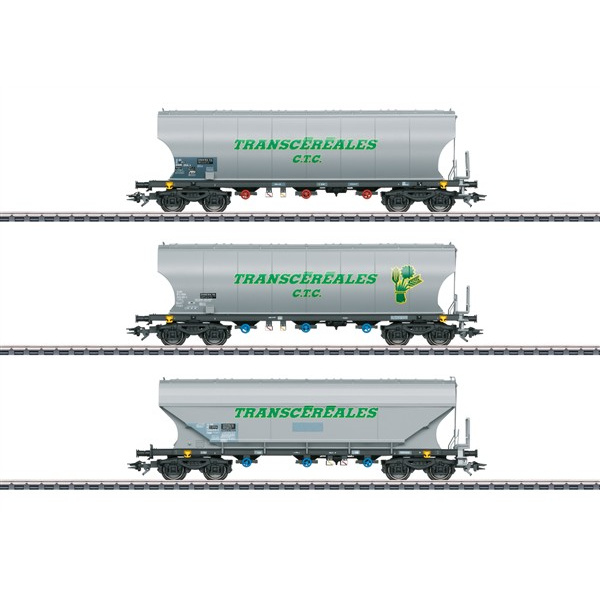 M&auml;rklin H0 AC G&uuml;terwagen-Set Getreidesilowagen