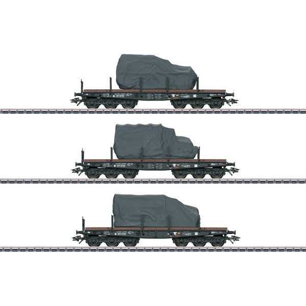 M&auml;rklin H0 AC G&uuml;terwagen-Set 3 Schwerlastwagen SSyms K&ouml;ln, DR