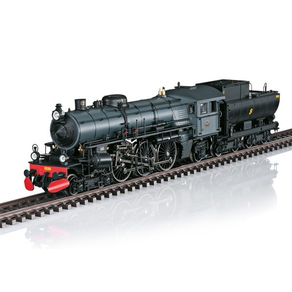 M&auml;rklin H0 AC Dampflokomotive Litra F 1200, SJ, digital Sound Rauch